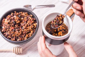 Receta de Granola Casera con Cacao - Hierrolate Cacao Fortificado con Hierro